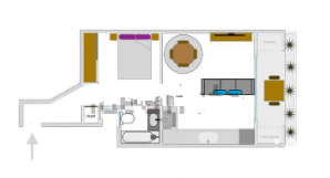 Penthouse w Barcelona, Hiszpania 1 sypialnia, 41 mkw. nr 194340