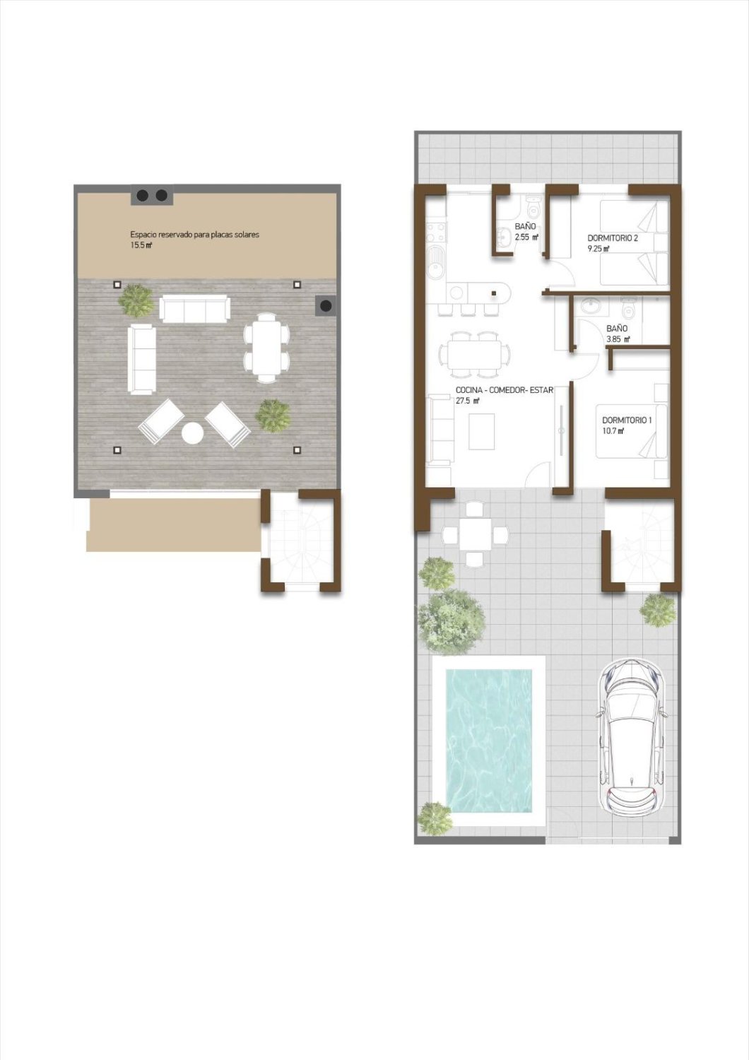 Villa in Fuente Alamo de Murcia, Murcia, Spain 2 bedrooms, 70 sq.m. No. 168771