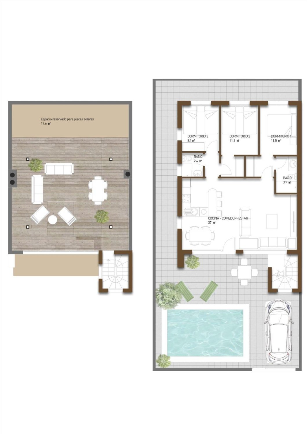 Villa i Fuente Alamo de Murcia, Murcia, Spanien 3 sovrum, 95 kvm. Nr. 168772