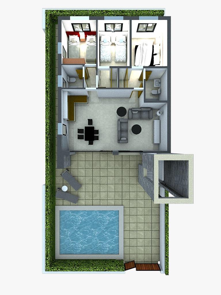 Villa i Fuente Alamo de Murcia, Murcia, Spanien 3 sovrum, 95 kvm. Nr. 168772