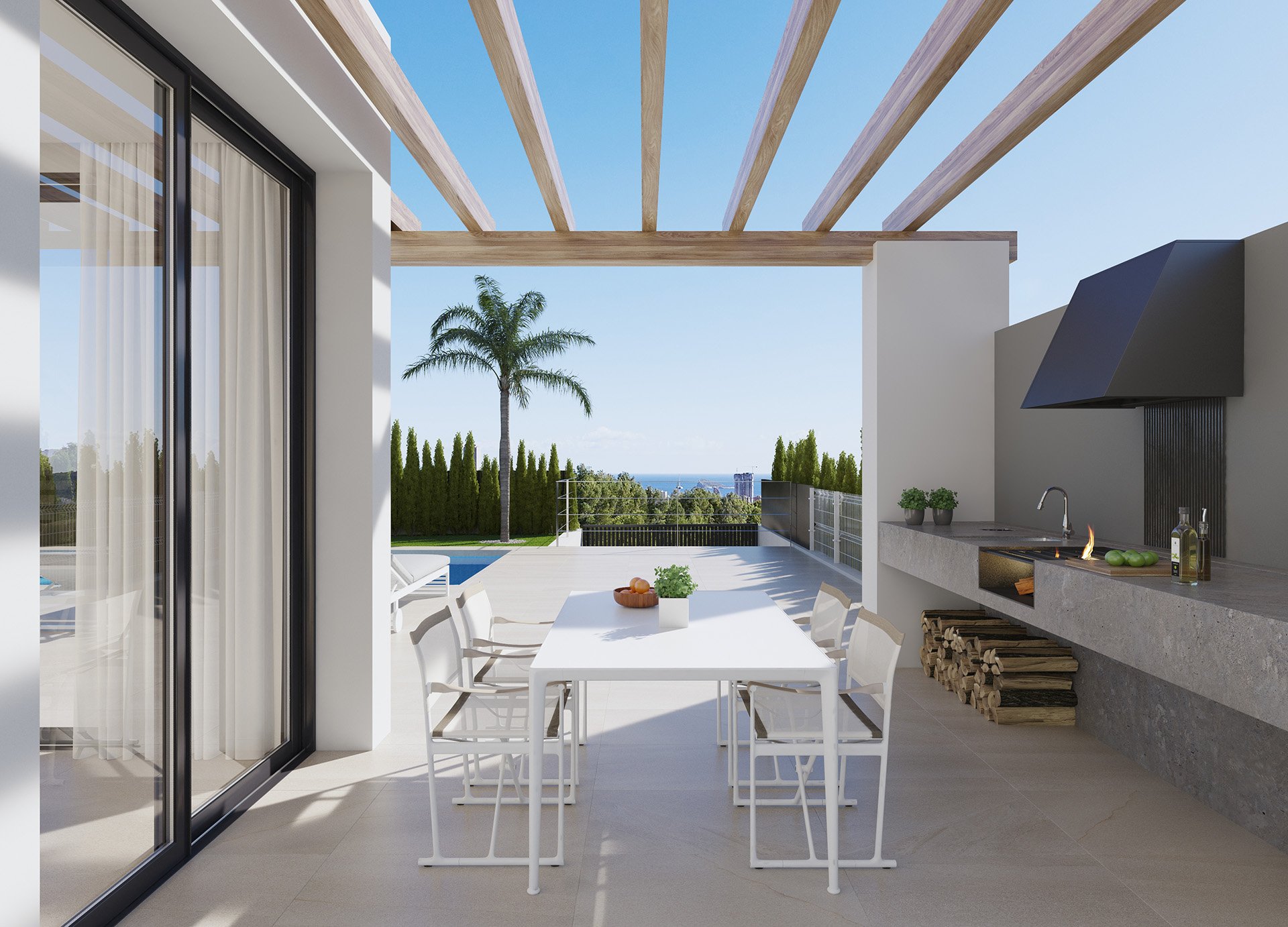 Villa a Finestrat, Alicante, Spagna 3 camere da letto, 154 mq. N° 156294