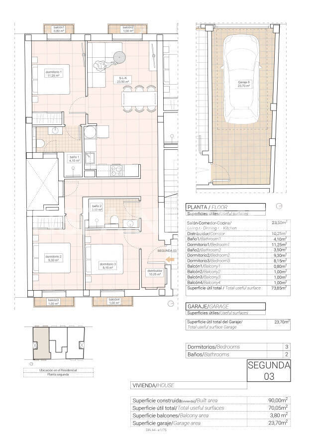 Пентхаус в Аликанте, Испания 1 спальня, 56м2 №183668