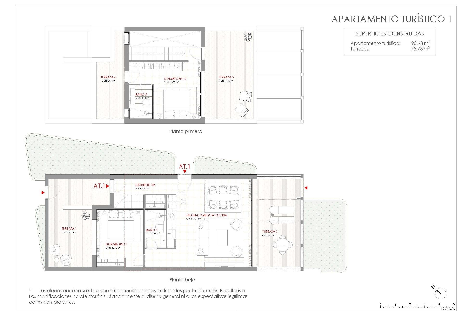 Villa in La Manga Club, Murcia, Spanien 2 Schlafzimmer, 95 m2 Nr. 191923