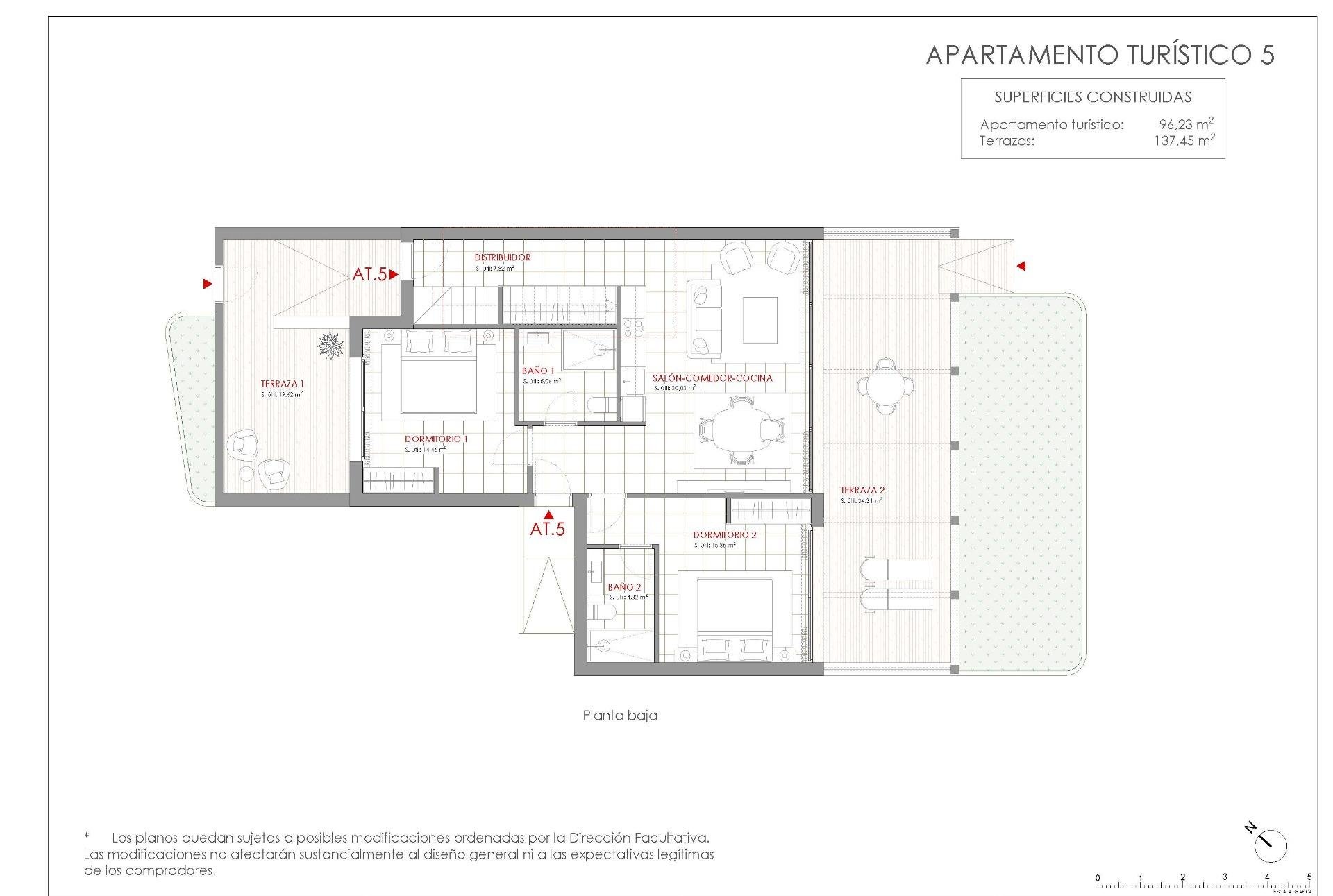 Villa in La Manga Club, Murcia, Spanien 2 Schlafzimmer, 96 m2 Nr. 191925