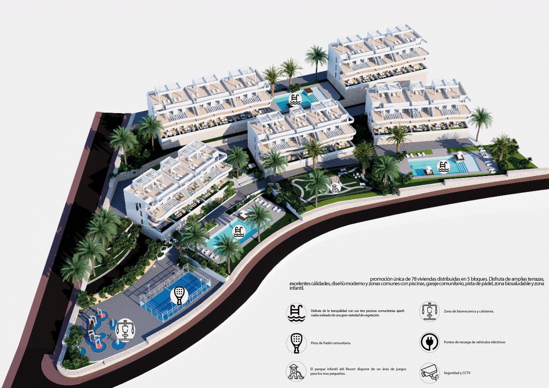 Dzīvoklis Benidorm, Alicante, Spānijā 2 istabas, 68 m2 Nr. 134846