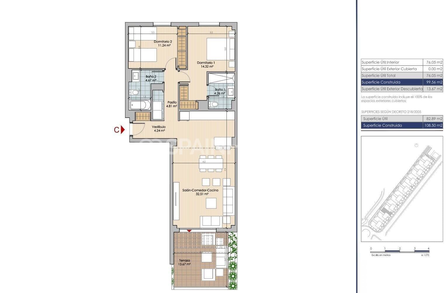 Penthauss Benalmadena, Malaga, Spānijā 2 istabas, 77 m2 Nr. 143605
