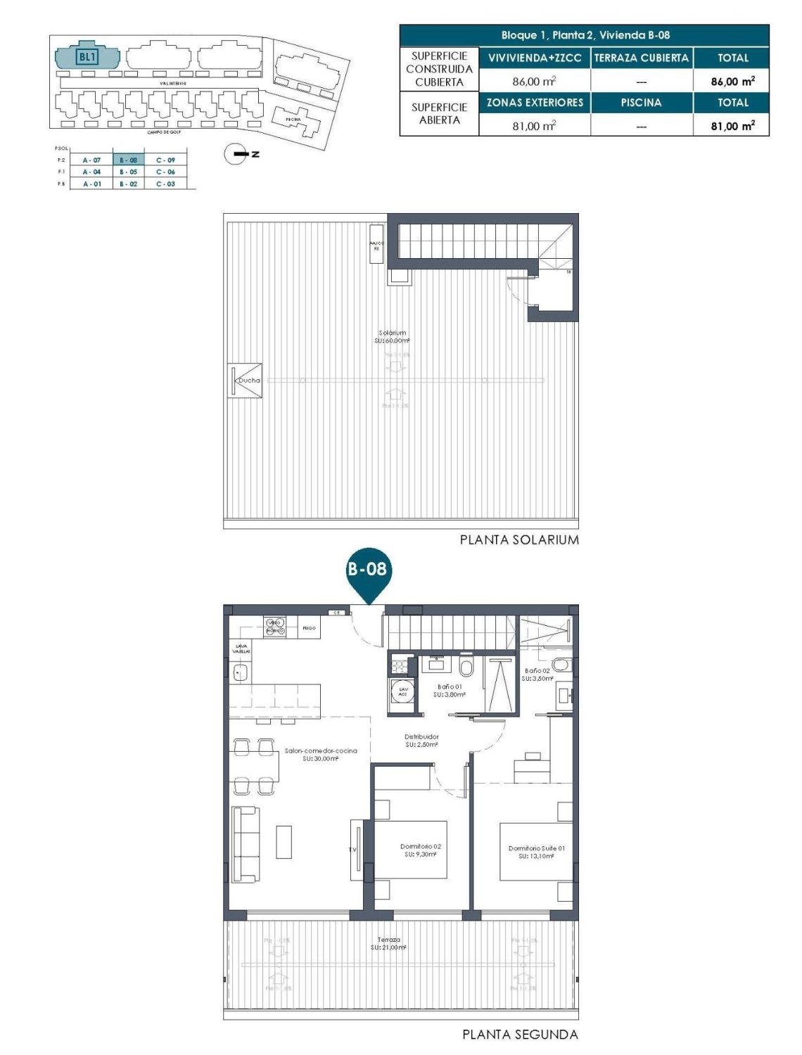 Wohnung in Los Alcazares, Murcia, Spanien 2 Schlafzimmer, 86 m2 Nr. 179842