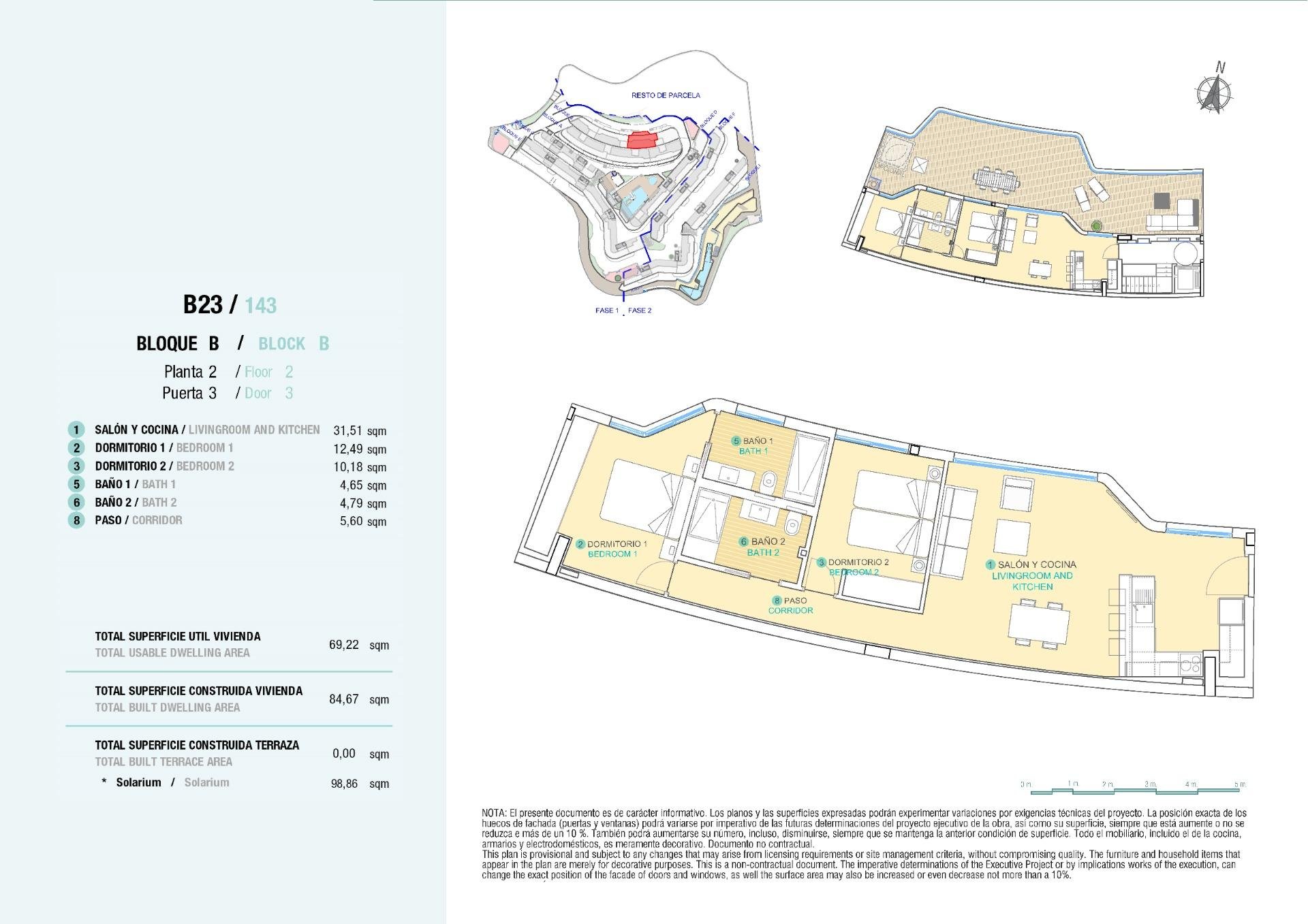 Apartament w Aguilas, Murcia, Hiszpania 2 sypialnie, 84 mkw. nr 142130