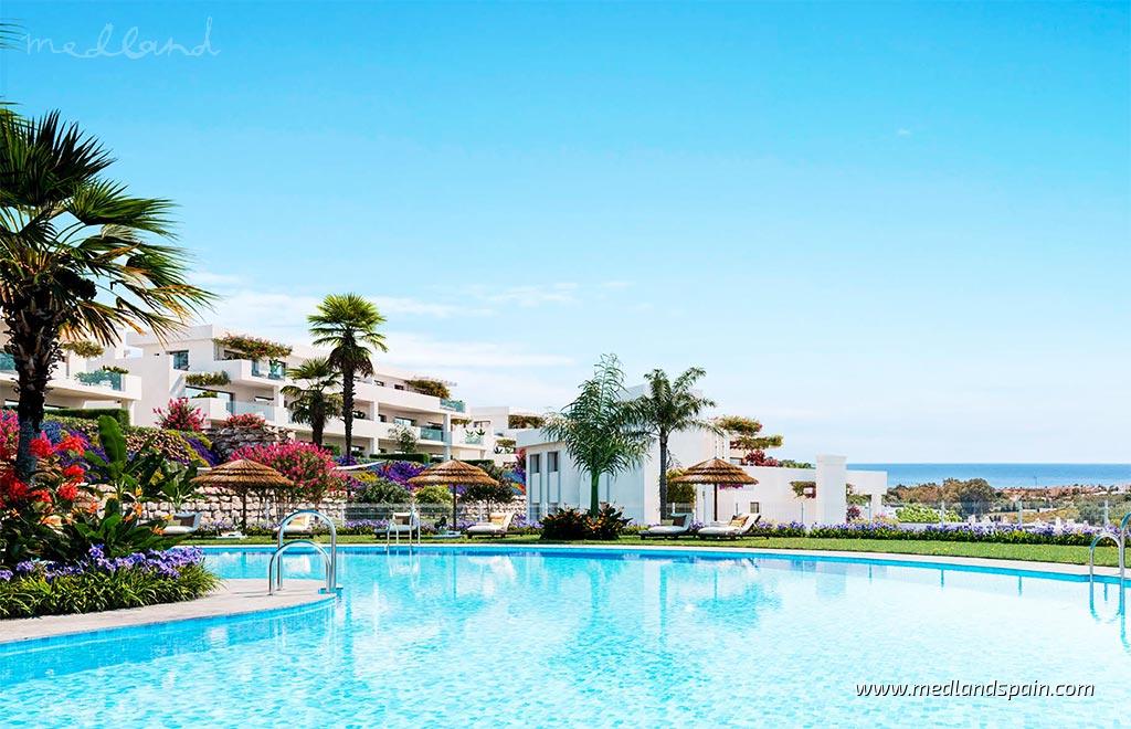 Apartament w Casares, Malaga, Hiszpania 2 sypialnie, 99 mkw. nr 105216