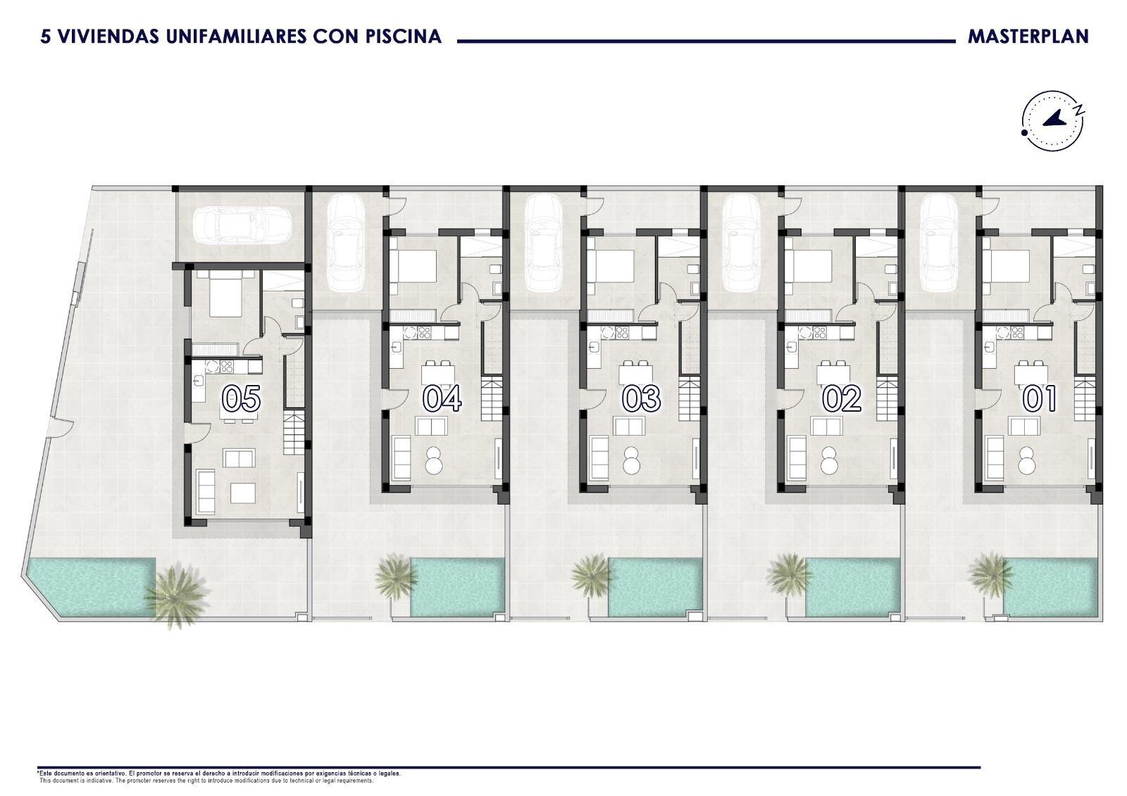 Villa en San Pedro del Pinatar, Murcia, España 3 dormitorios, 133 m2 No. 137441