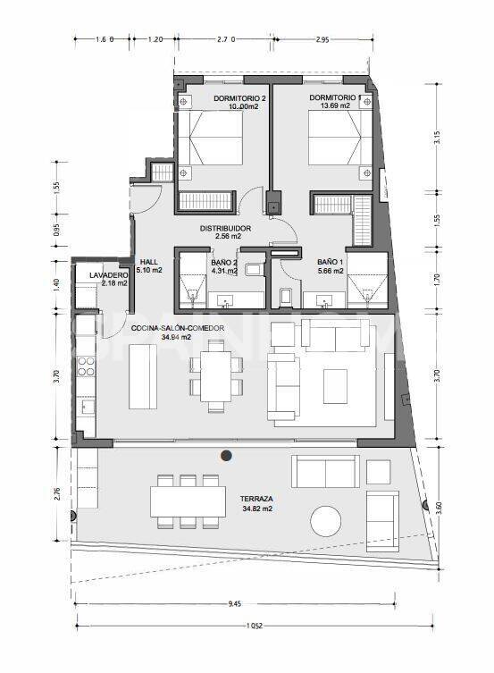 Appartamento a Fuengirola, Malaga, Spagna 2 camere da letto, 75 mq. N° 146768