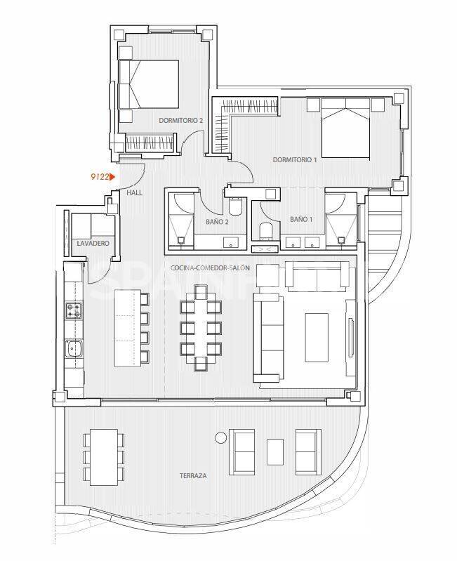 Lägenhet i Fuengirola, Malaga, Spanien 3 sovrum, 131 kvm. Nr. 146770