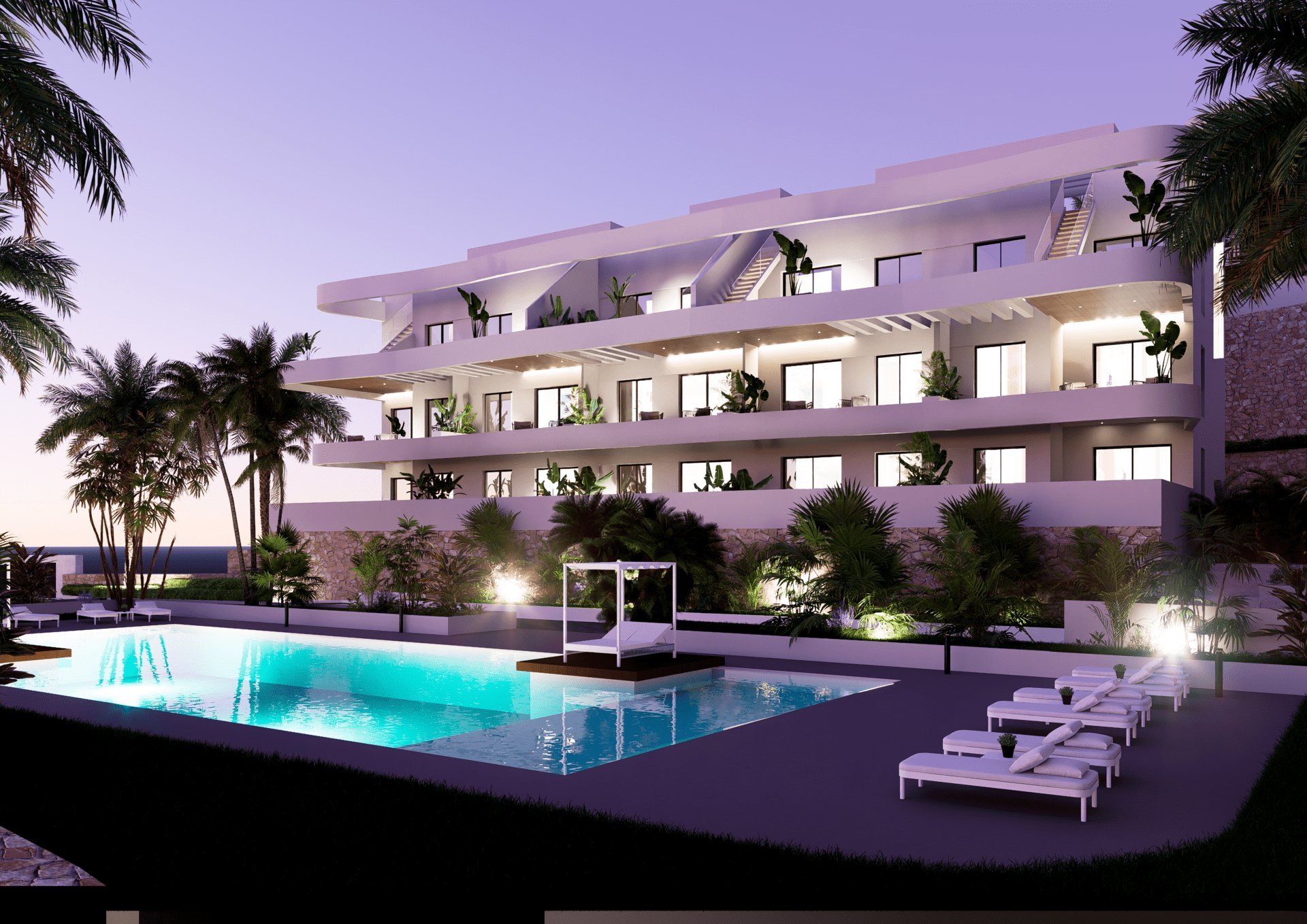 Dzīvoklis Finestrat, Alicante, Spānijā 2 istabas,  Nr. 195593