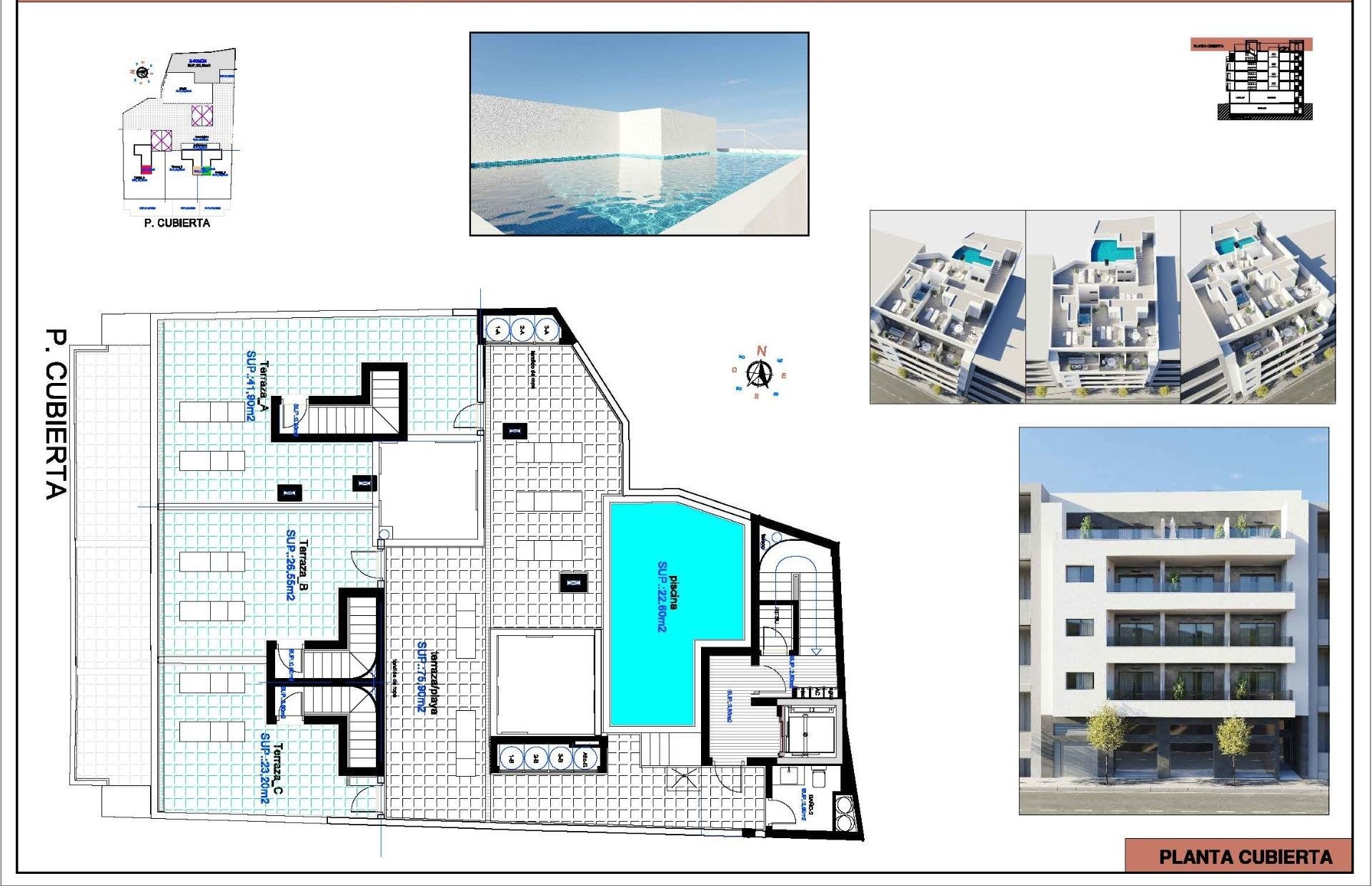 Apartamento en Torrevieja, Alicante, España 3 dormitorios, 92 m2 No. 180988