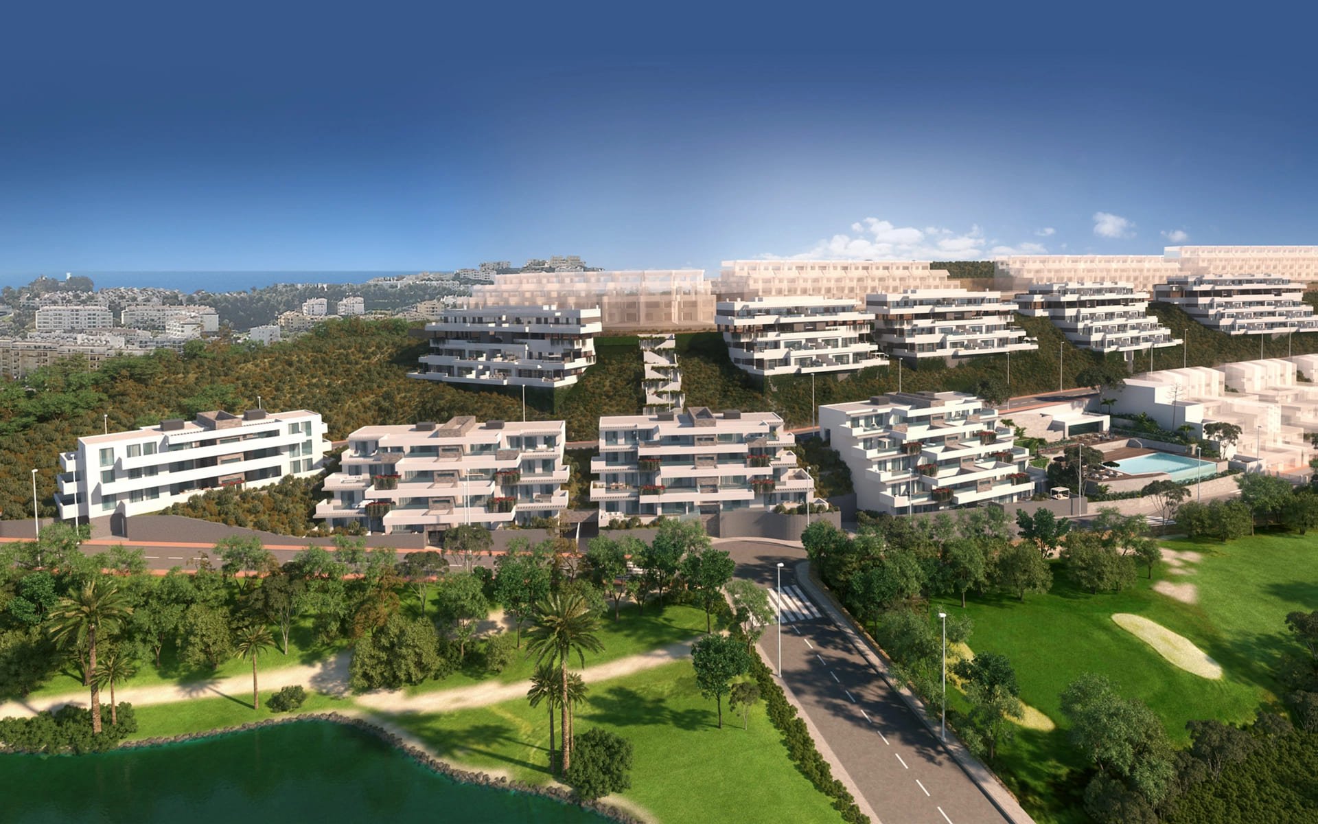 Apartment à Mijas, Malaga, Espagne 2 chambres, 87 m2 No. 135500