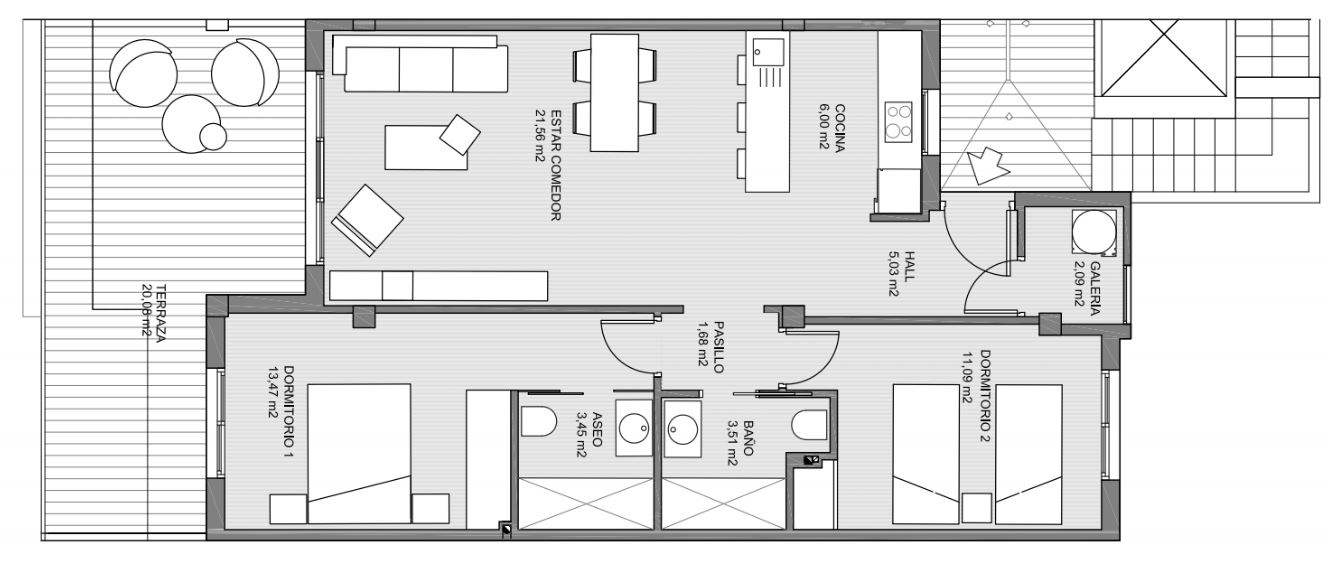 Apartament w Area Beach II, Guardamar del Segura, Alicante, Hiszpania 2 sypialnie, 97.99 mkw. nr 96770