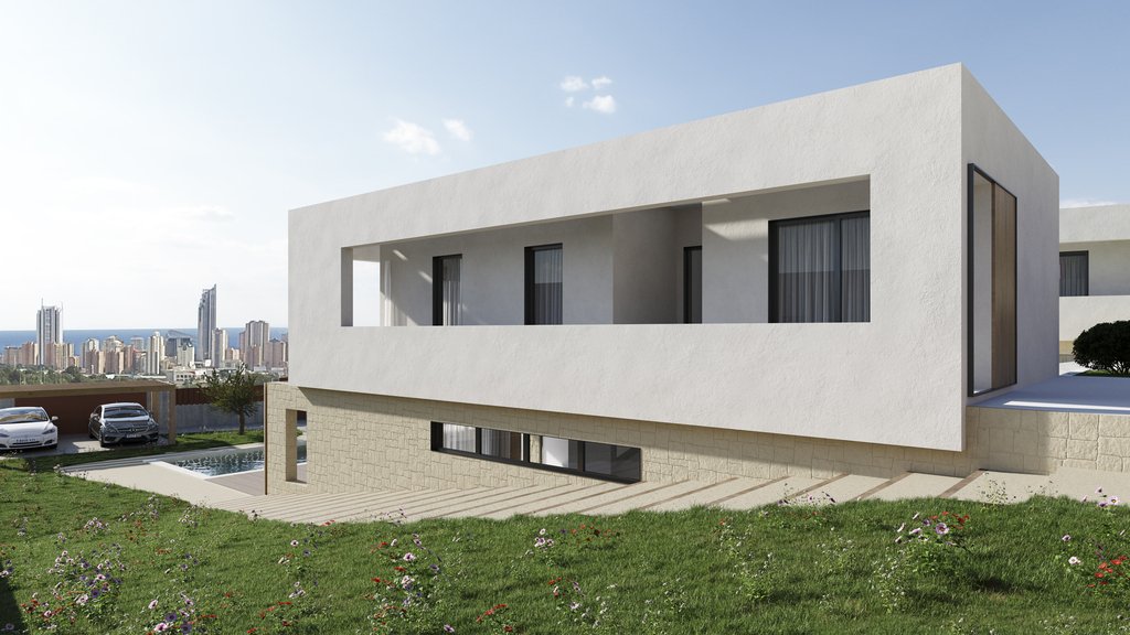 Villa i Finestrat, Alicante, Spanien 3 sovrum, 158 kvm. Nr. 140511