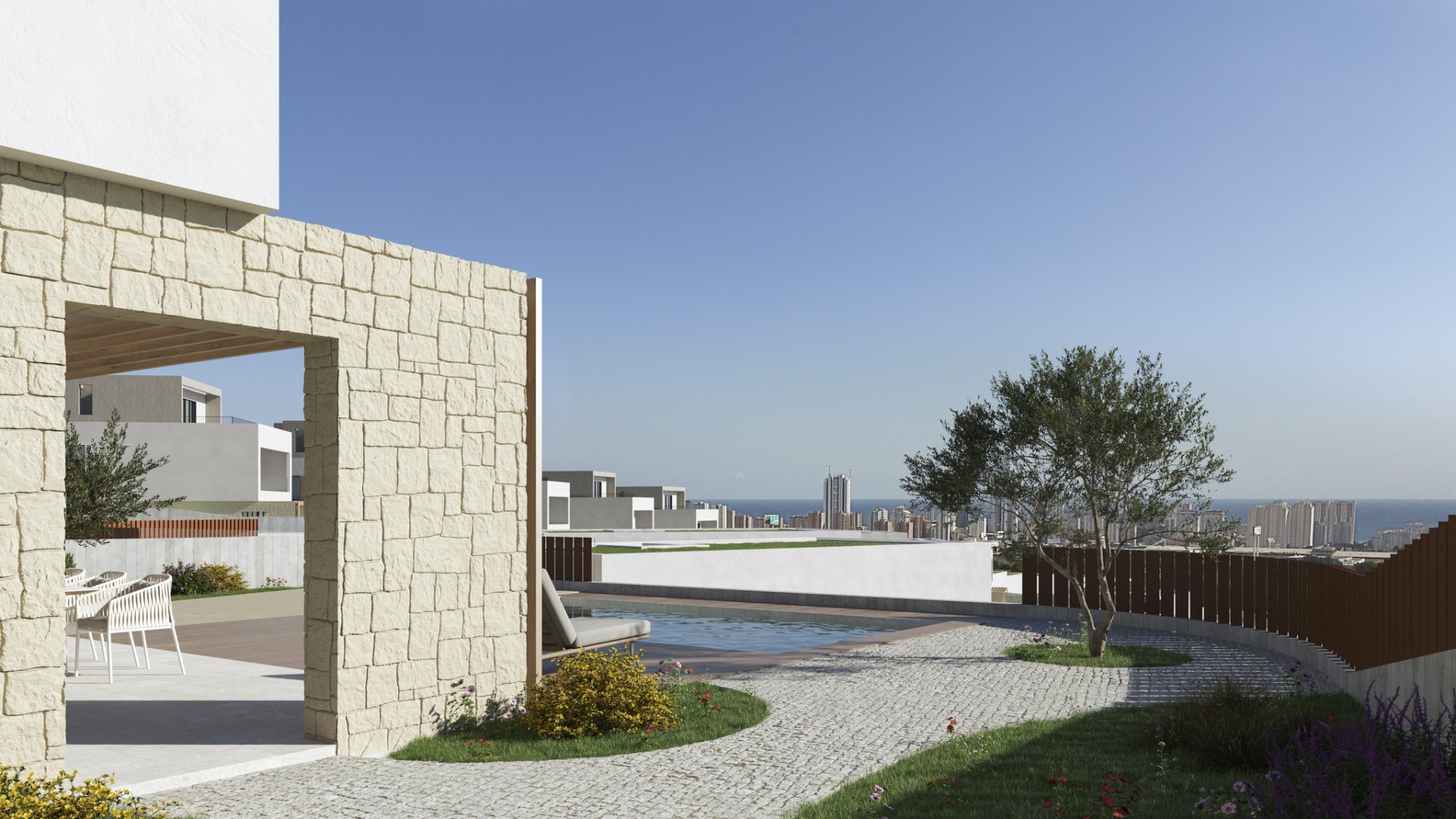 Villa i Finestrat, Alicante, Spanien 3 sovrum, 158 kvm. Nr. 140511