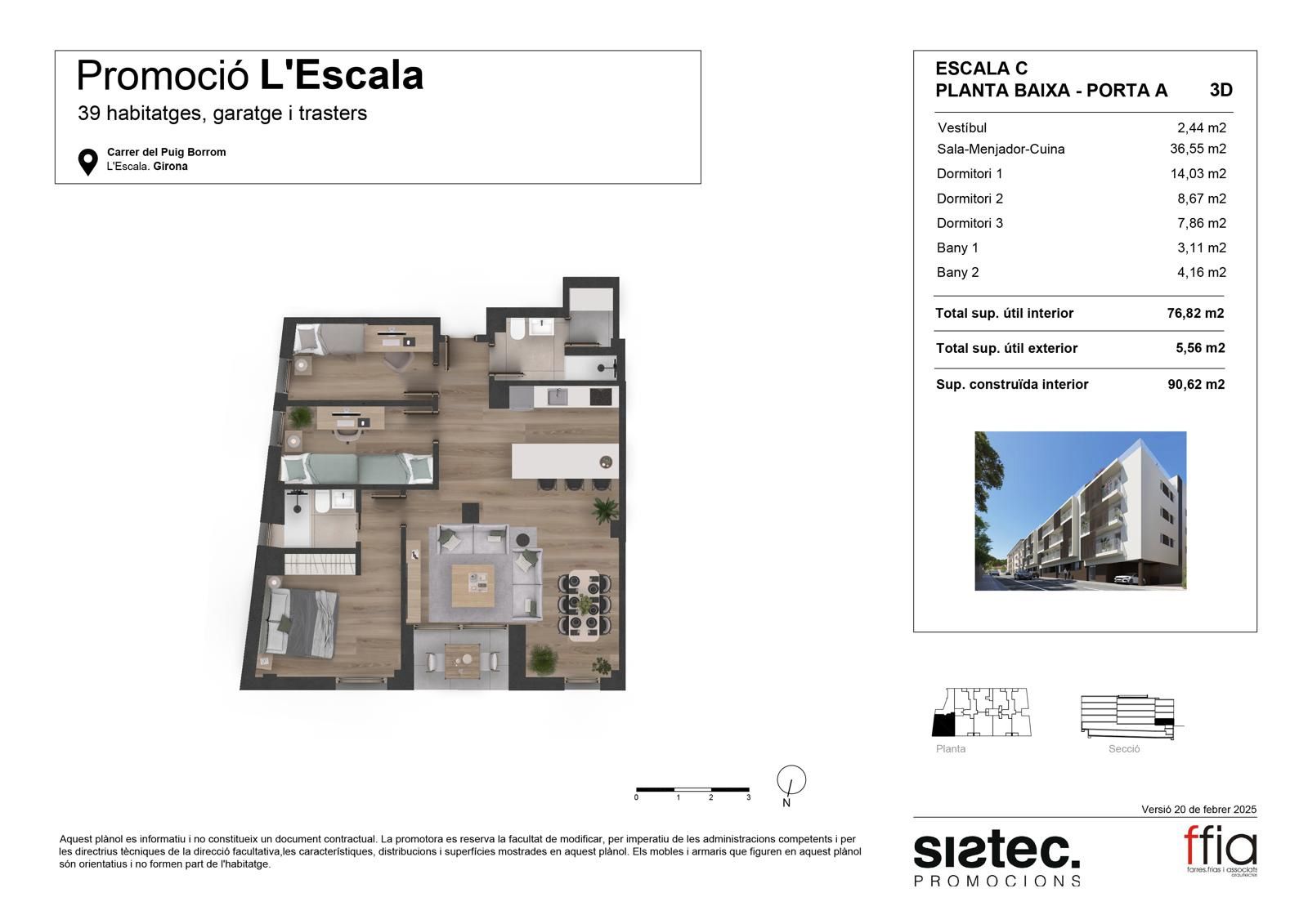 Huoneisto Espanja 3 makuuhuonetta, 90 m2 No. 167727