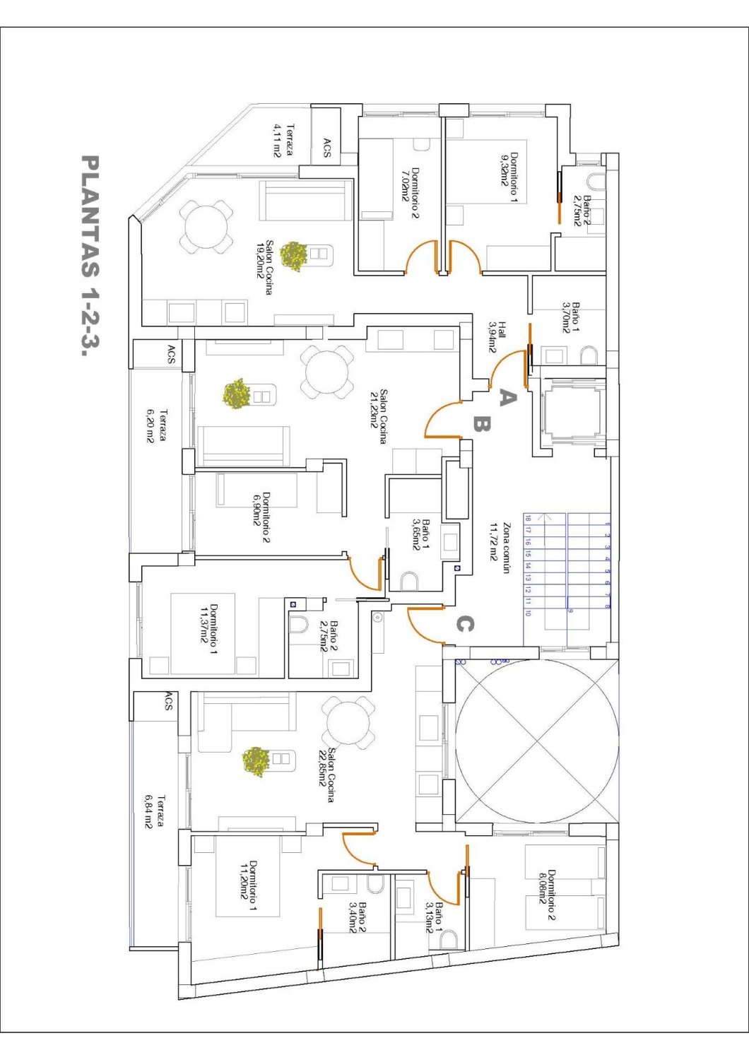 Huoneisto Guardamar del Segura, Alicante, Espanja 2 makuuhuonetta, 54 m2 No. 134808