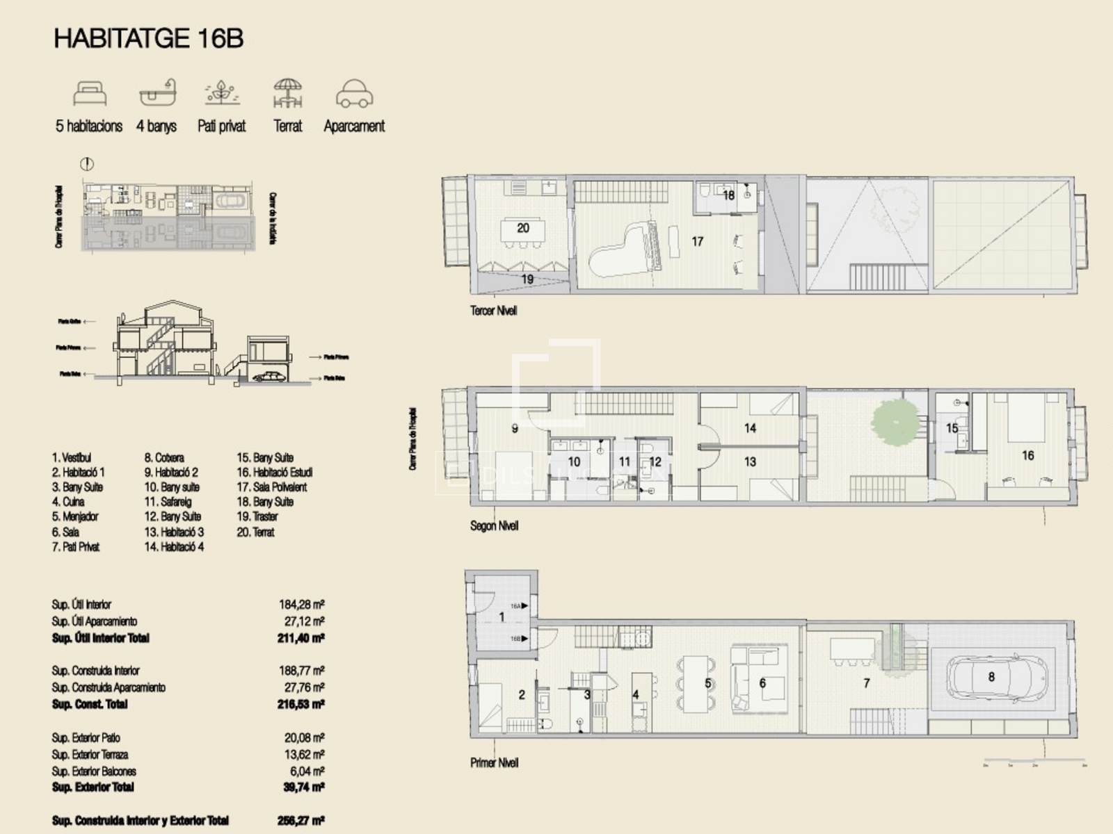 Villa Sant Cugat Del Valles, Barcelona, Spānijā 5 istabas, 256 m2 Nr. 160818