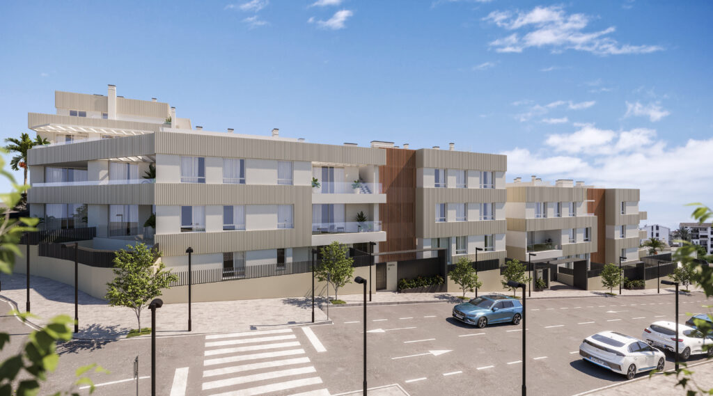 Bungalow i Estepona, Malaga, Spanien 2 sovrum, 91 kvm. Nr. 133619