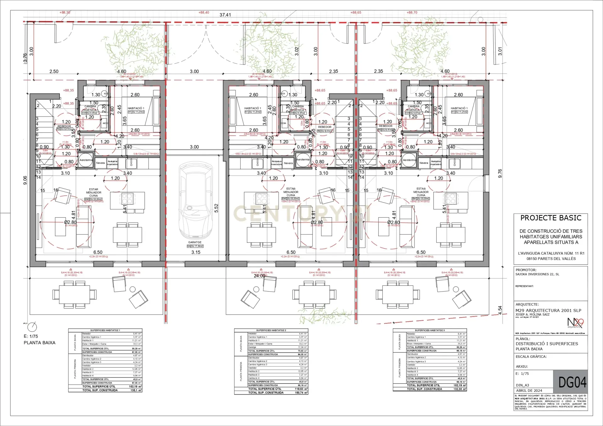 Сasa en Parets del Vallès, Barcelona, España 4 dormitorios, 150 m2 No. 166956