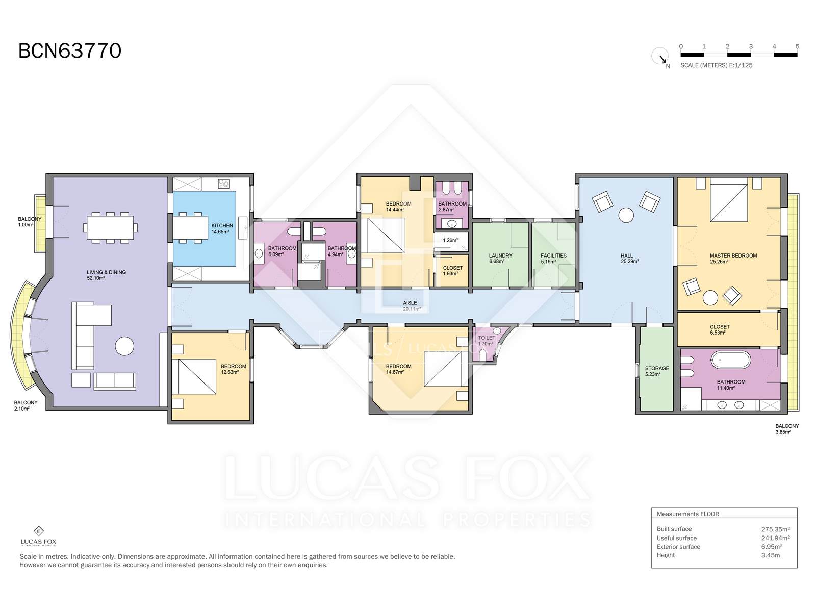 Apartment à Barcelona, Espagne 4 chambres, 275 m2 No. 164620