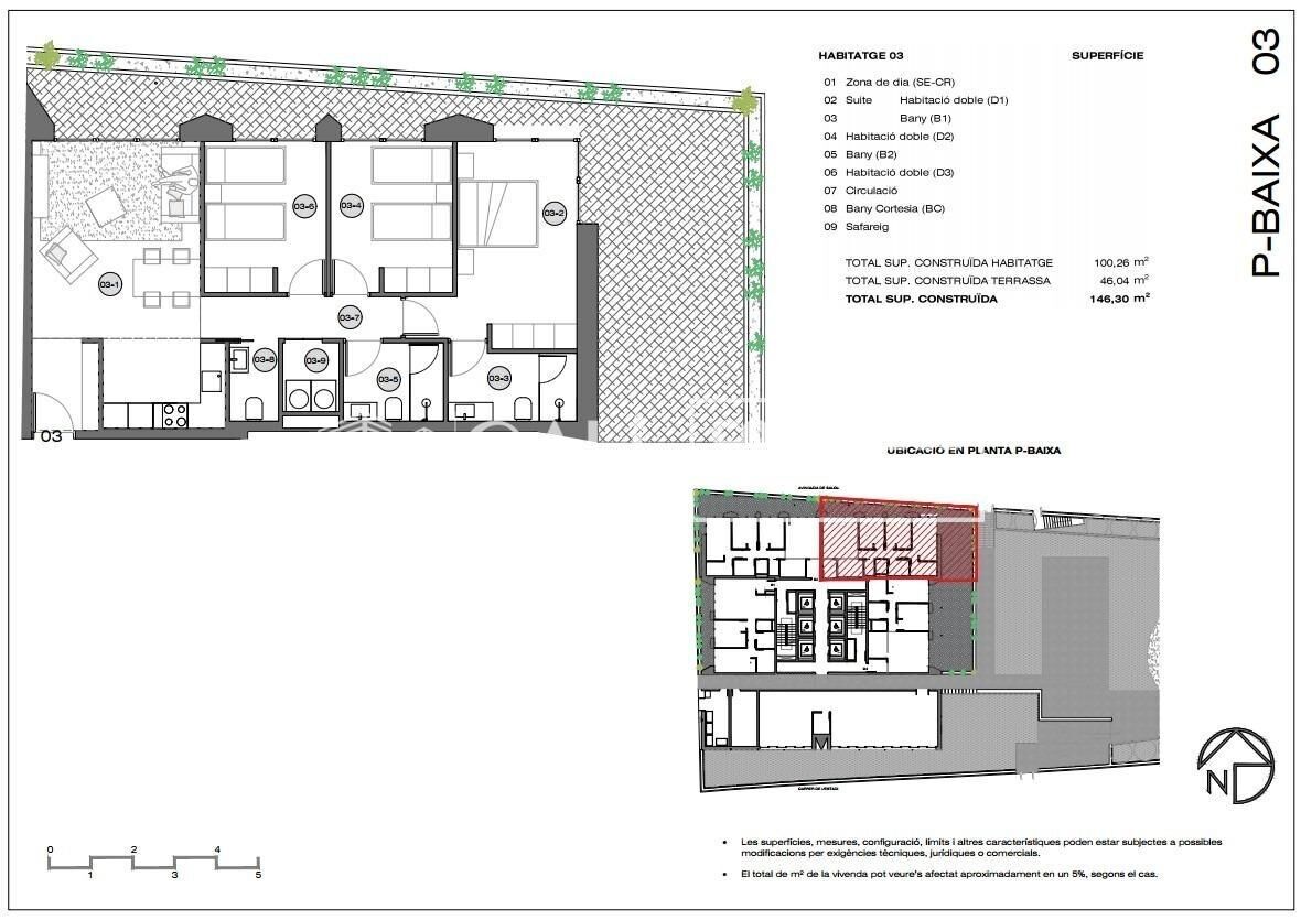 Dzīvoklis Principado De Andorra (Ninguna Poblacion Tiene C.P.), Lleida, Spānijā 3 istabas, 146 m2 Nr. 157499