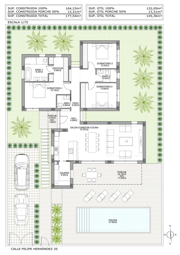Villa in Benijofar, Alicante, Spanien 3 Schlafzimmer, 178 m2 Nr. 142590