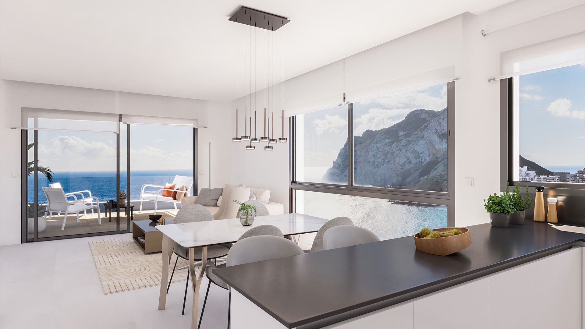 Apartment in Calpe, Alicante, Spain 2 bedrooms, 112 sq.m. No. 133247