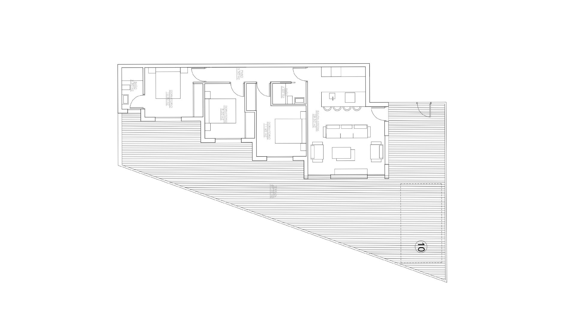 Bungalow en Villas Joblan 2, San Pedro del Pinatar, Murcia, España 3 dormitorios, 86.9 m2 No. 148438