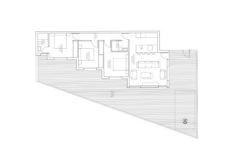 Layout 3 bedrooms, 86.9 sq.m in Villas Joblan 2 in San Pedro del Pinatar, Murcia, Spain No. 148453