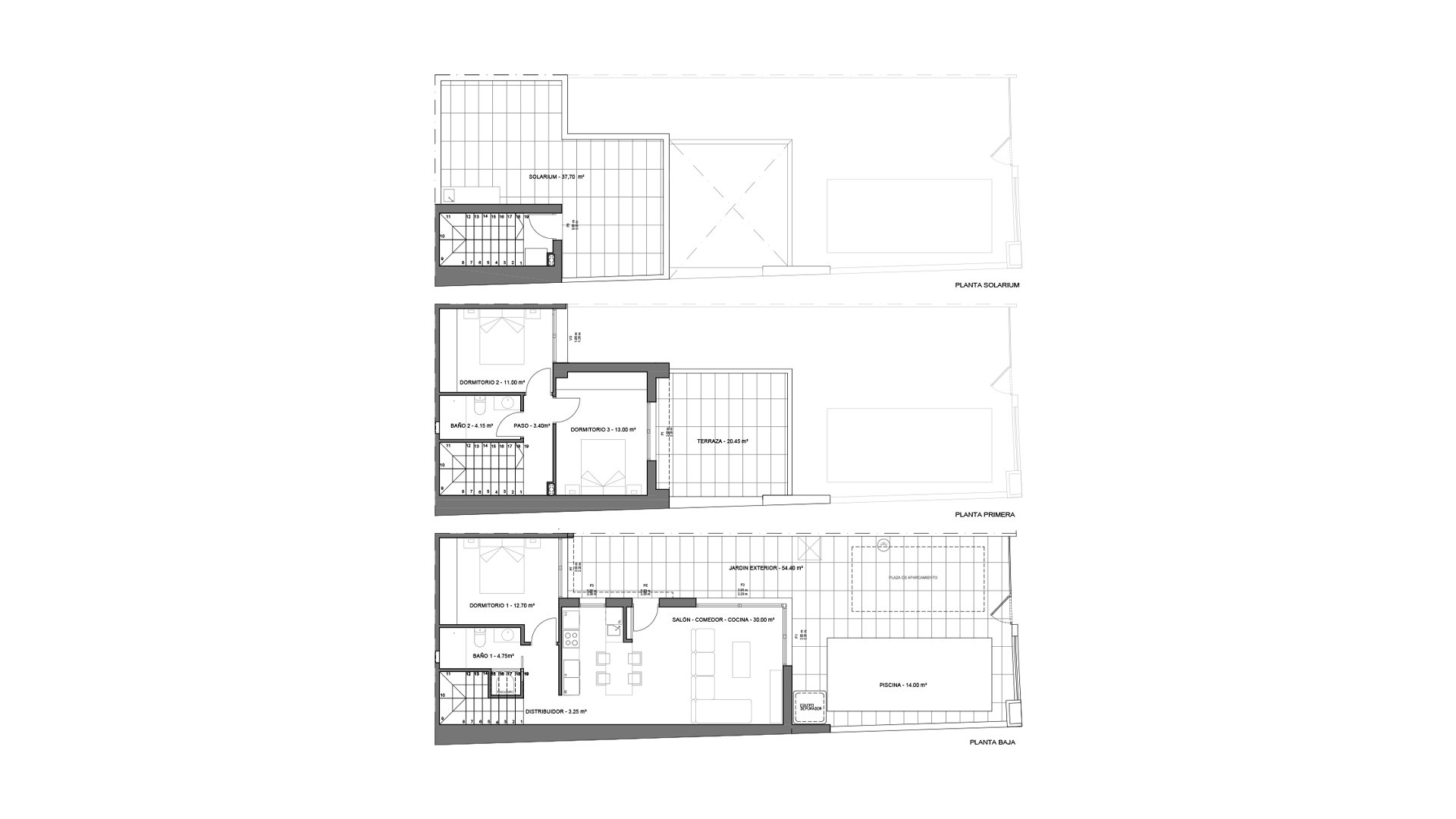 Villa en Residencial Rosa Morada, Murcia, España 3 dormitorios, 121.05 m2 No. 148434