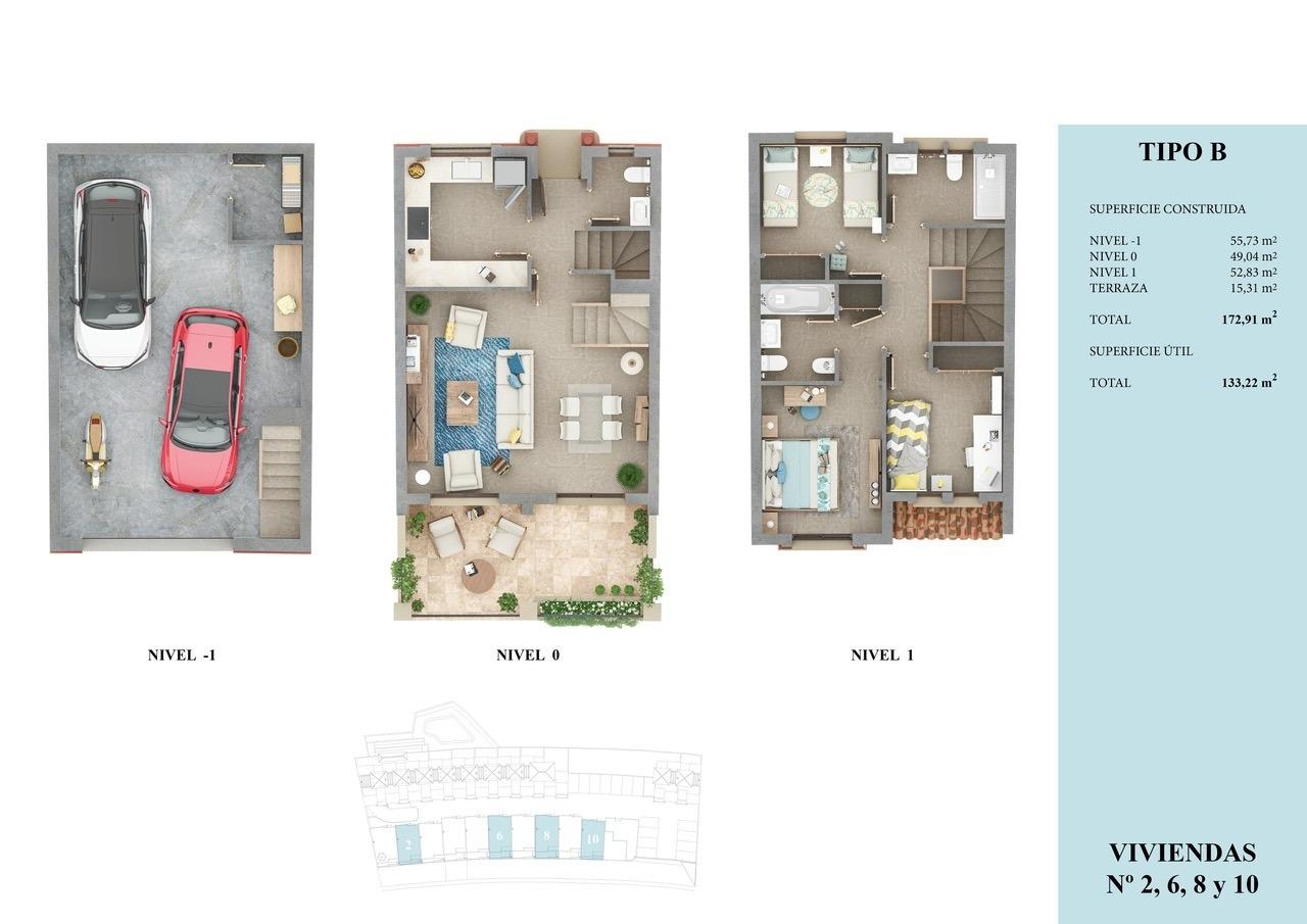 Townhouse in Almunecar, Granada, Spanien 3 Schlafzimmer, 157 m2 Nr. 142164