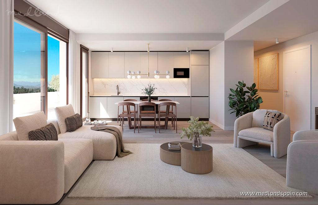 Appartamento a Mijas Costa, Malaga, Spagna 2 camere da letto, 90 mq. N° 164536