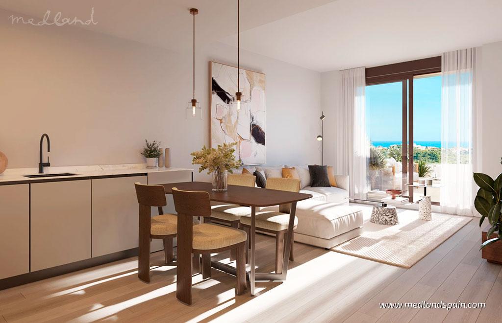 Appartamento a Mijas Costa, Malaga, Spagna 2 camere da letto, 90 mq. N° 164536