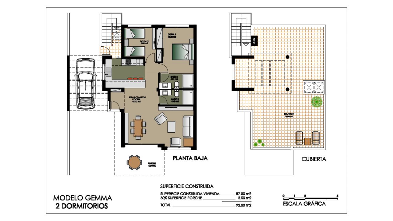 Villa Amay Deluxe, Orihuela, Alicante, Spānijā 2 istabas, 92 m2 Nr. 52108