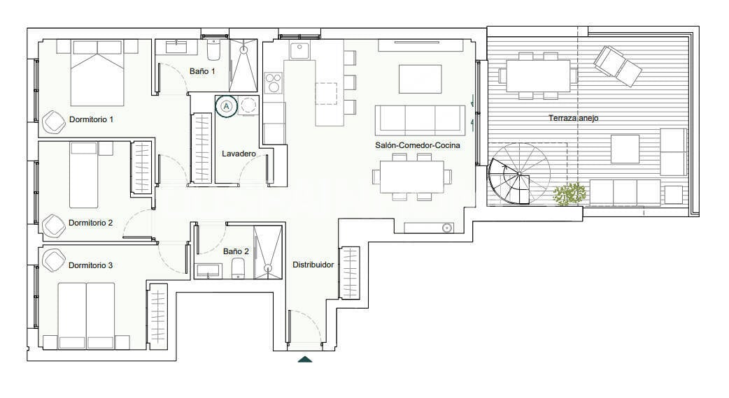 Wohnung in Estepona, Malaga, Spanien 3 Schlafzimmer, 142 m2 Nr. 138715