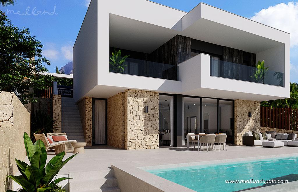 Villa i Finestrat, Alicante, Spanien 3 sovrum, 192 kvm. Nr. 60103