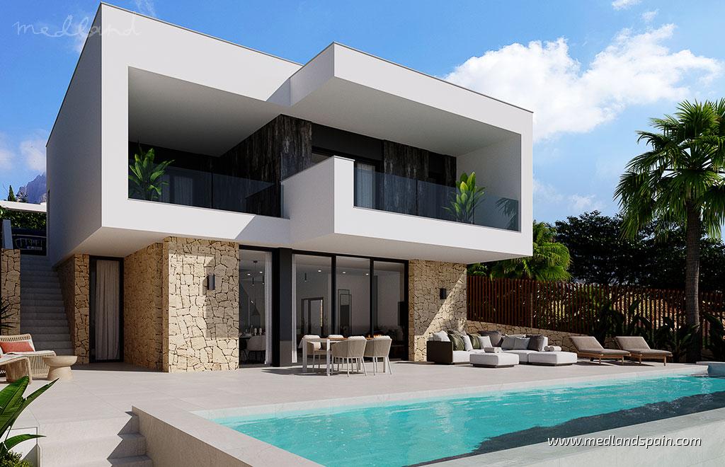 Villa i Finestrat, Alicante, Spanien 3 sovrum, 192 kvm. Nr. 60103