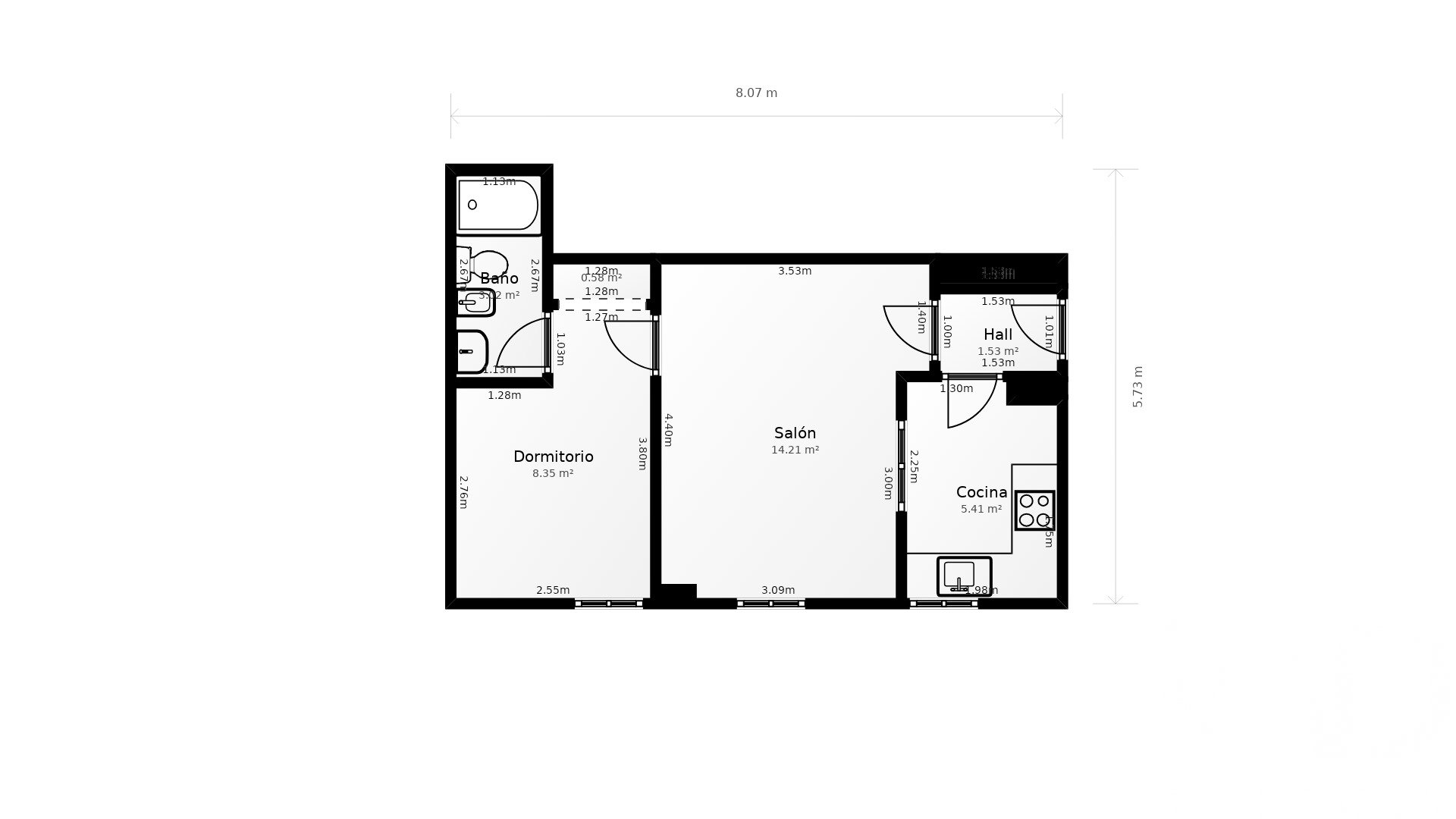 Apartament w Chiclana de la Frontera, Cadiz, Hiszpania 1 sypialnia, 57 mkw. nr 185344