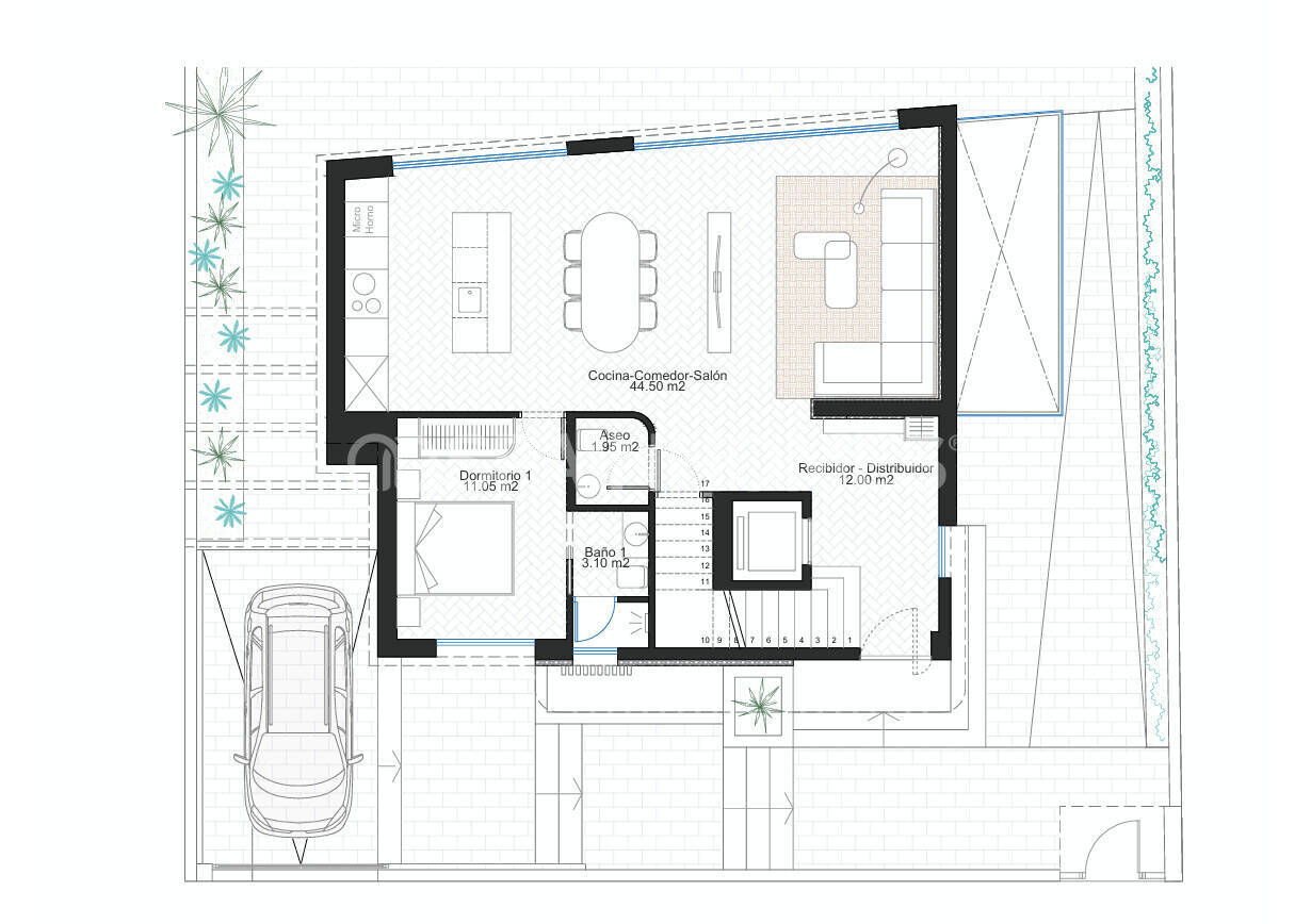 Villa in Cartagena, Murcia, Spain 3 bedrooms, 280 sq.m. No. 195398
