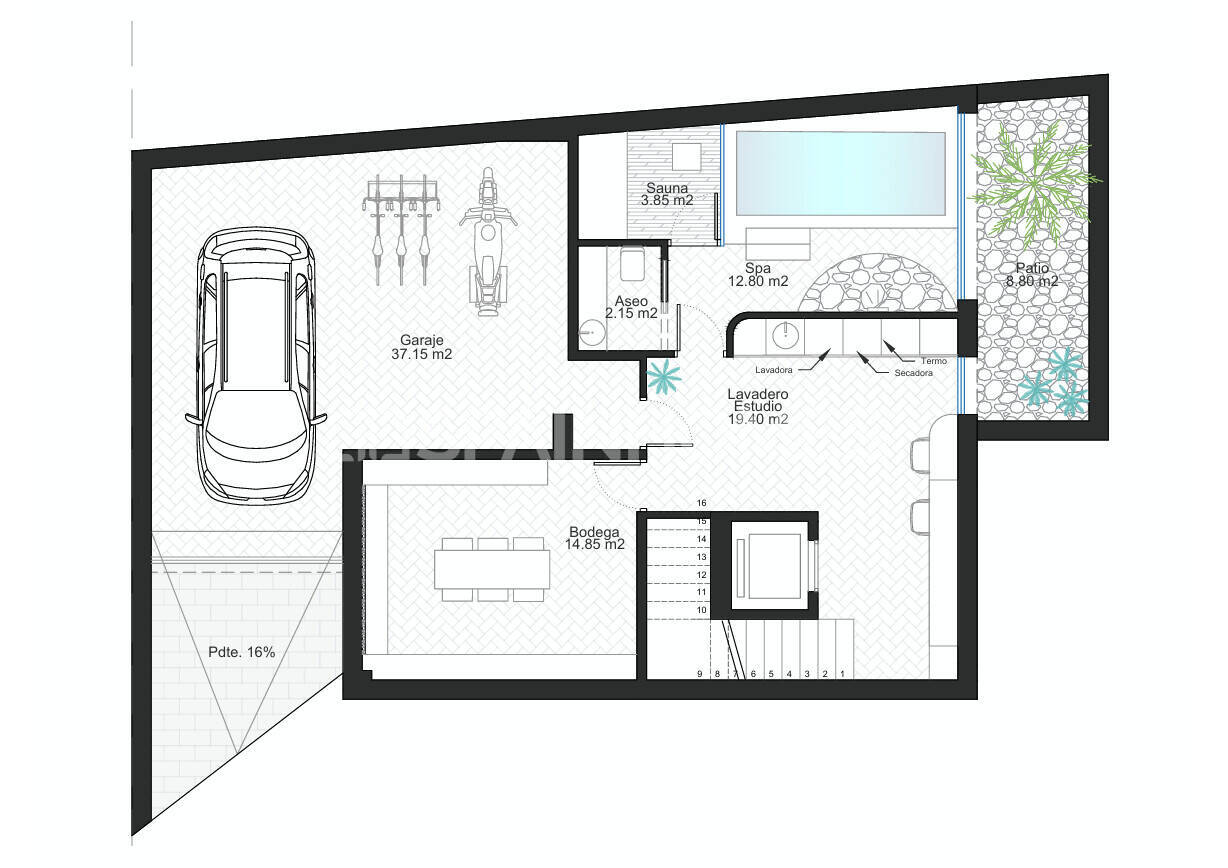 Villa in Cartagena, Murcia, Spain 3 bedrooms, 280 sq.m. No. 195398