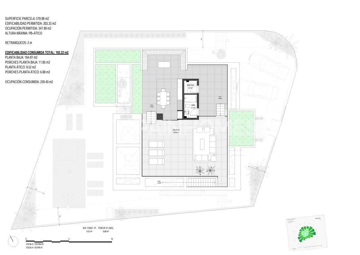 Huvila Torre-Pacheco, Murcia, Espanja 3 makuuhuonetta, 175 m2 No. 195396