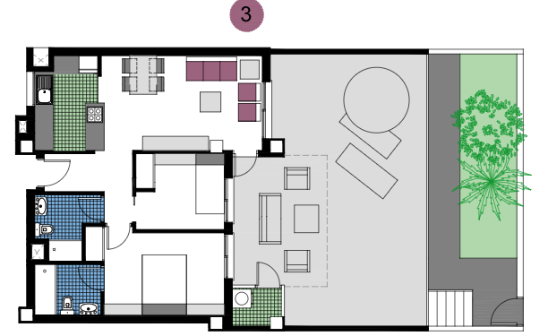 Apartamento en Mil Palmeras, Alicante, España 3 dormitorios, 72 m2 No. 144837