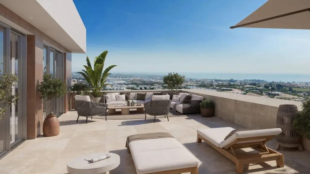 Takvåning i Estepona, Malaga, Spanien 3 sovrum, 204 kvm. Nr. 169313