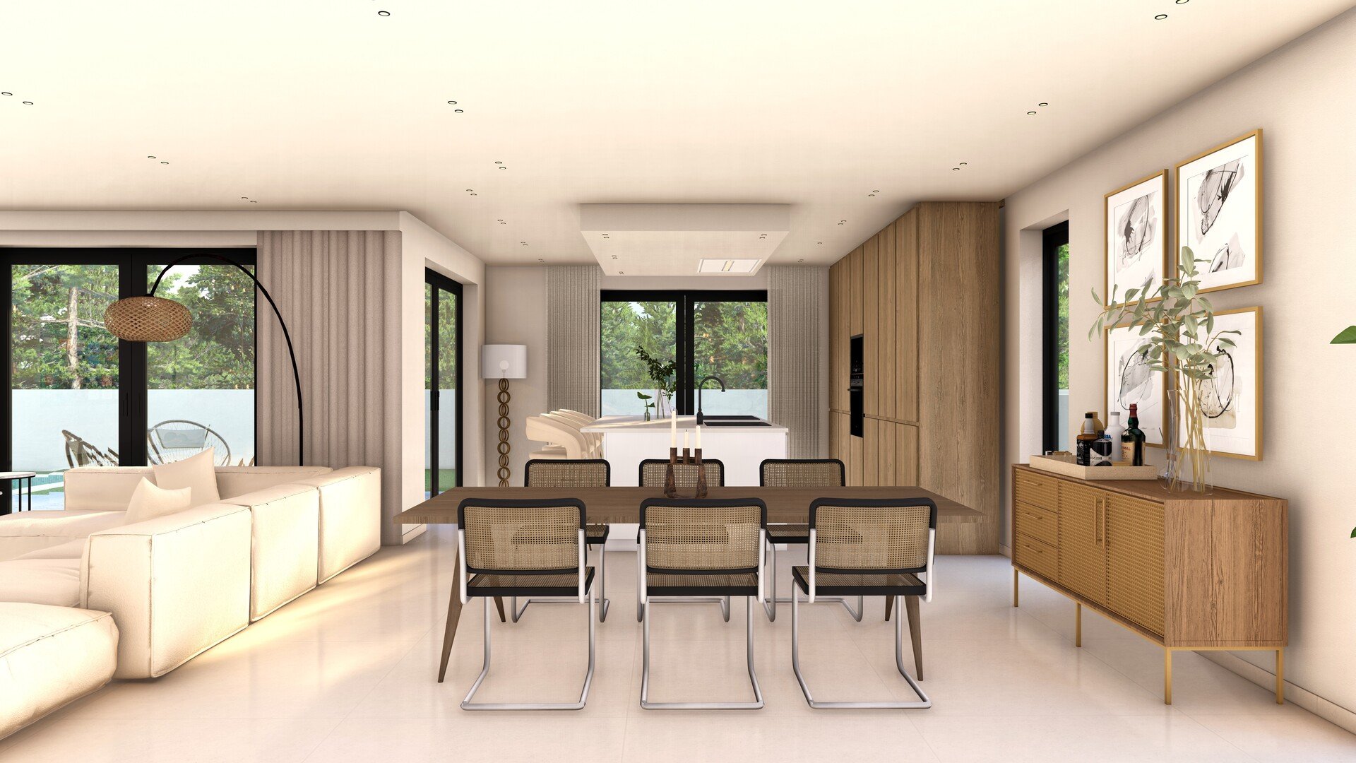 Вилла в Финестрат, Аликанте, Испания 4 спальни, 255м2 №151442