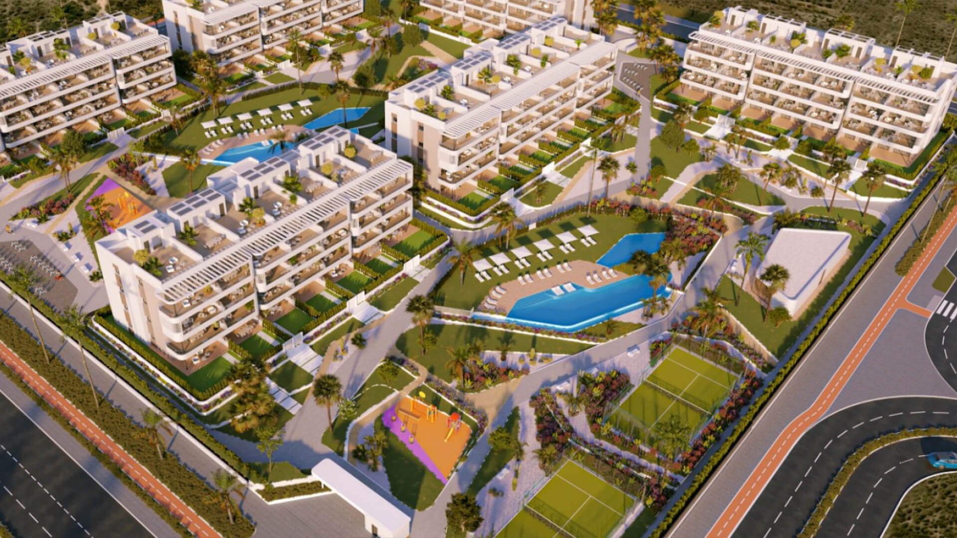 Lägenhet i Sunset Village, Torrevieja, Alicante, Spanien 2 sovrum, 145 kvm. Nr. 155221