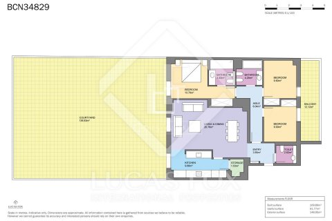 Huoneisto Barcelona, Espanja 3 makuuhuonetta, 109 m2 No. 192604